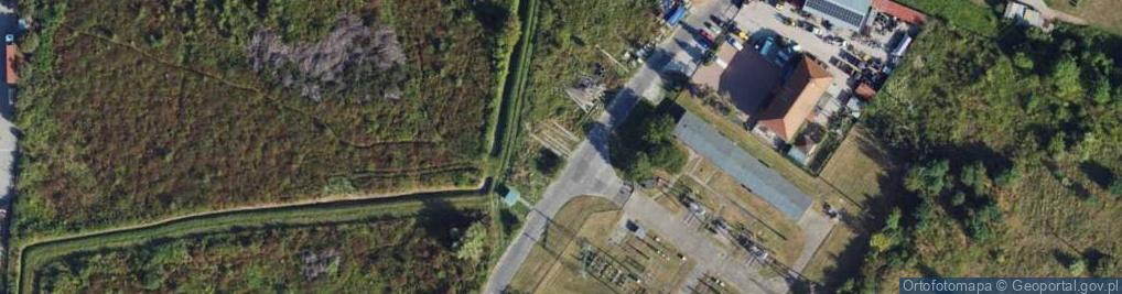 Zdjęcie satelitarne Justyna Słabuszewska Przedsiębiorstwo Handlowo-Usługowe Hascold