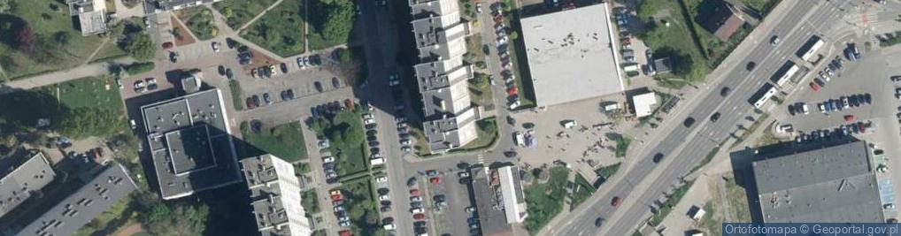 Zdjęcie satelitarne Kiosk Owocowo Warzywny w i w Janik