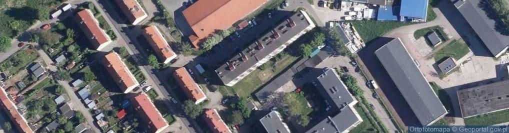 Zdjęcie satelitarne Kiosk Spożywczo Przemysłowy ul Śniadeckich 29
