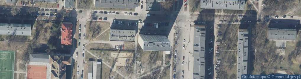 Zdjęcie satelitarne Kiosk Wielobranżowy Przybylska Zdzisława Żebrowska Anna