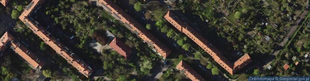 Zdjęcie satelitarne Kołodziejska J., Wrocław