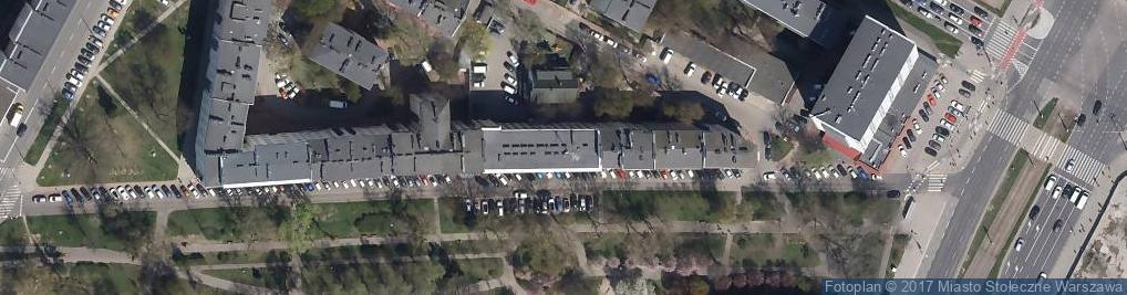 Zdjęcie satelitarne Komenda Rejonowa Policji Ochota Włochy Ursus