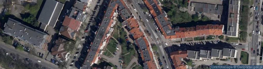 Zdjęcie satelitarne Komornik Sądowy przy Sądzie Rejonowym w Zgorzelcu Mirosław Wierzbicki Kancelaria Komornicza w Zgorzelcu