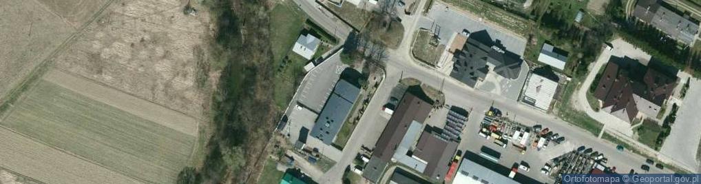 Zdjęcie satelitarne Korbecki Wiesław 1.Przedsiębiorstwo Wielobranżowe Hat-Bud A.w .CZ.Korbecki 2.Trans-Dukla Belczyk, Korbecki, Milan