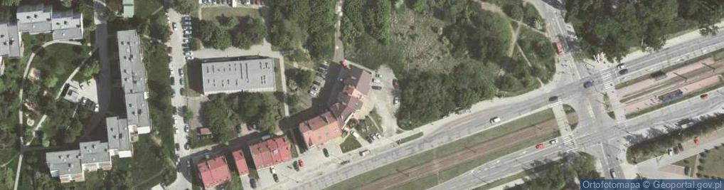 Zdjęcie satelitarne Krakowska Agencja Ubezpieczeń Grzgorz Smajkiewicz