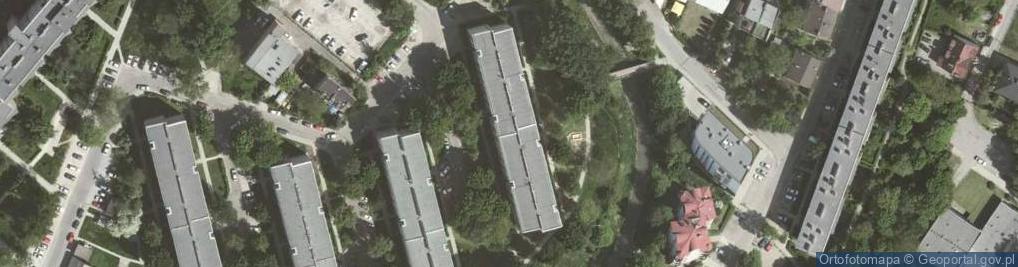 Zdjęcie satelitarne Krakowska Agencja Ubezpieczeniowa