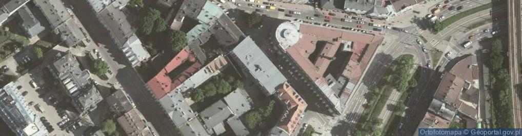 Zdjęcie satelitarne Krakowskie Biuro Projektowo Badawcze w Likwidacji