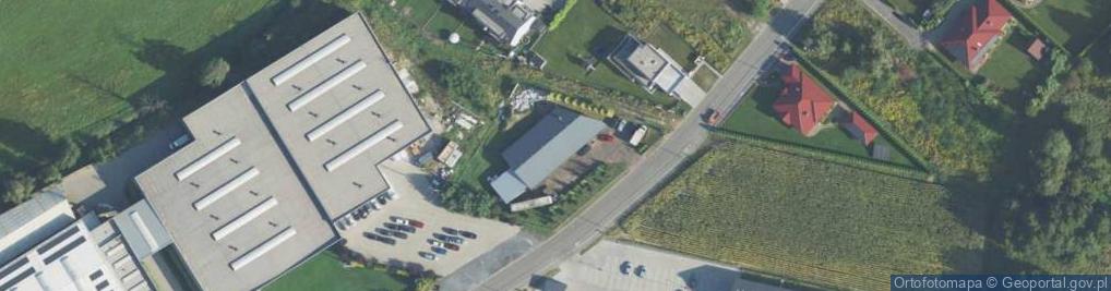 Zdjęcie satelitarne Krzysztof Poszwa Przedsiębiorstwo Produkcyjno Handlowe Wika