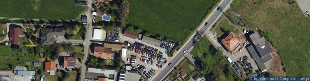 Zdjęcie satelitarne Kurowski Mariusz Hamaro Auto-Plac, Skup i Sprzedaż Używanych Samochodów, Części i Akcesoriów Samochodowych