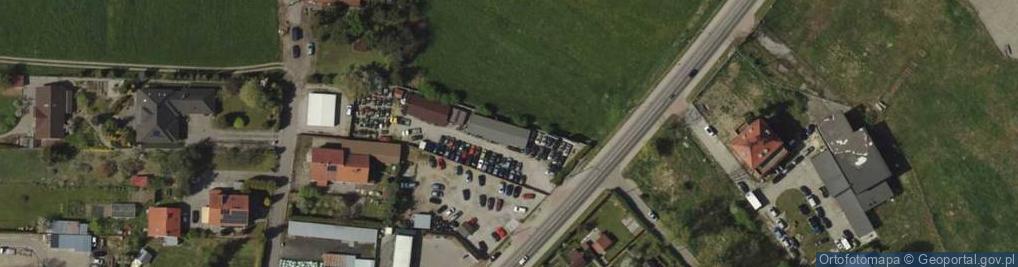 Zdjęcie satelitarne Kurowski Robert Hamaro Auto-Plac, Skup i Sprzedaż Używanych Samochodów, Części i Akcesoriów Samochodowych