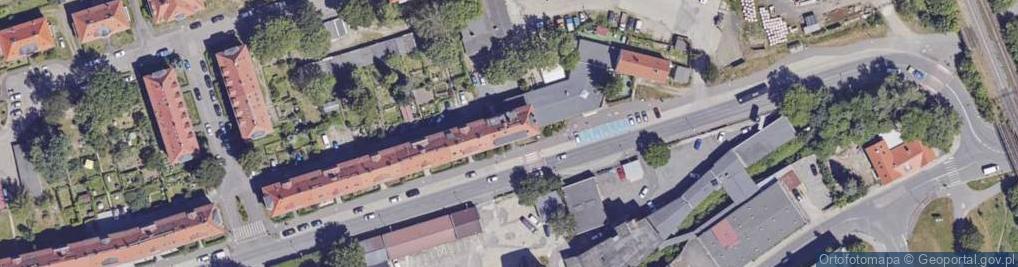 Zdjęcie satelitarne Laboratorium Podstawowych Analiz Lekarskich