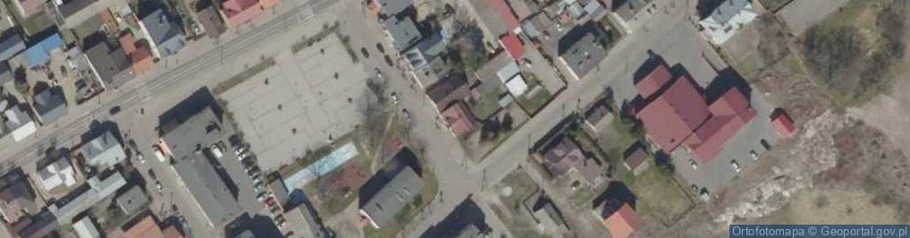 Zdjęcie satelitarne Lukoos Marcin Sokołowski 17-120 Brańsk, ul.Rynek 11