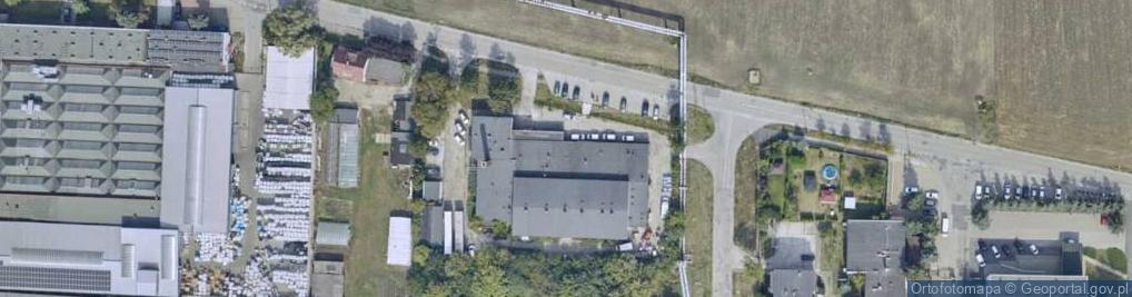 Zdjęcie satelitarne Maja. Hurtownia art. spożywczych
