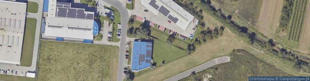 Zdjęcie satelitarne Mariusz Dobrzański 1.Poligrafia Mariusz Dobrzański 2.Unipress Poligrafia M.Dobrzański, M.Węgrzynek