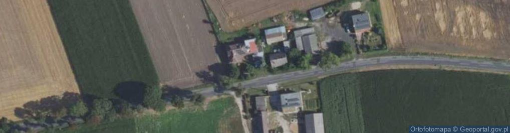 Zdjęcie satelitarne Mariusz Skrobosiński 1) Firma Adamek 2) Firma Ewunia