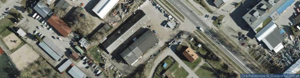 Zdjęcie satelitarne Materiały Budowlane Parstal