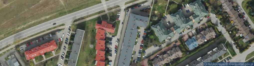 Zdjęcie satelitarne Międzyzakładowa Spółdzielnia Mieszkaniowa Lokatorsko Własnościowa Nasza Chata