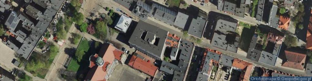 Zdjęcie satelitarne Międzyzakładowy Związek Zawodowy Kadra przy Przedsiębiorstwie Budowy Szybów w Bytomu