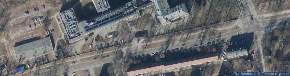 Zdjęcie satelitarne Międzyzakładowy Związek Zawodowy Pracowników Ochrony Zdrowia Łódź Górna