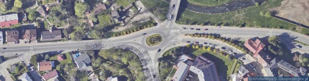 Zdjęcie satelitarne Międzyzakładowy Związek Zawodowy Pracowników Polskiego Górnictwa Naftowego i Gazownictwa S Aoddział Zakład Robót Górniczych w Krośnie