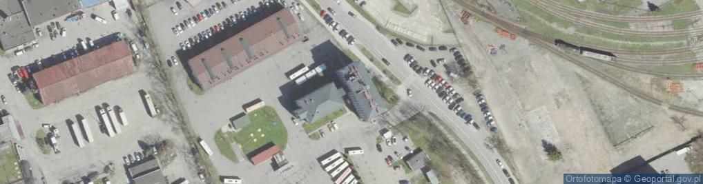 Zdjęcie satelitarne Miejskie Przedsiębiorstwo Komunikacyjne Sp. z o.o. w Nowym Sączu