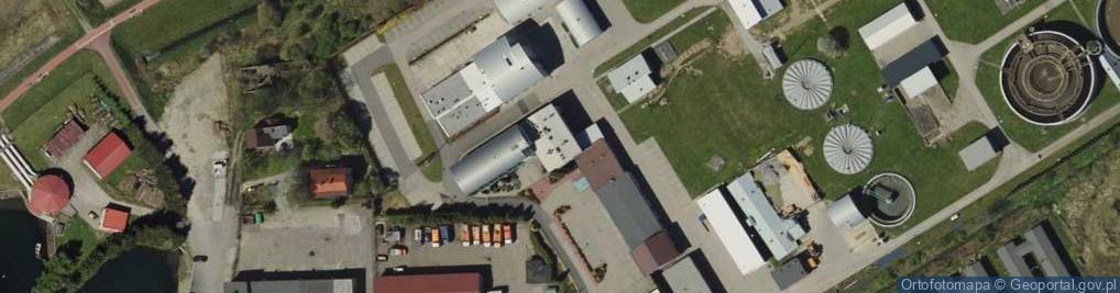 Zdjęcie satelitarne Miejskie Przedsiębiorstwo Wodociągów i Kanalizacji