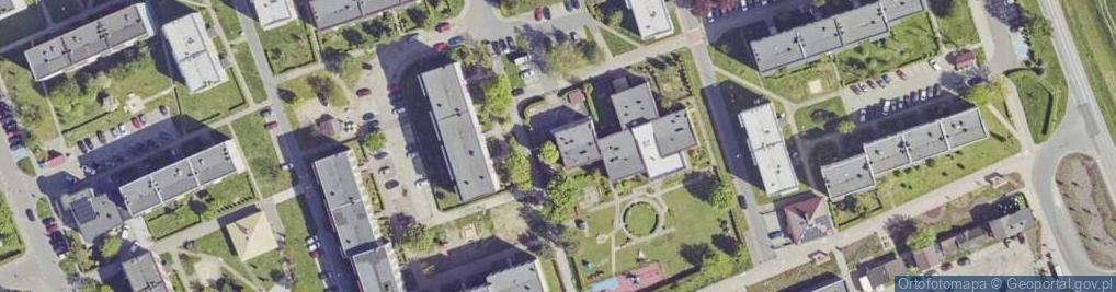 Zdjęcie satelitarne Miejskie Przedszkole nr 13 z Oddziałami Integracyjnymi w Knurowie