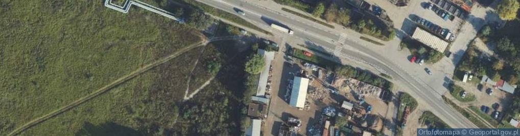 Zdjęcie satelitarne Miotke - Skup Złomu