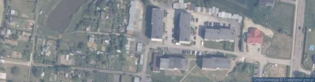 Zdjęcie satelitarne Młodzieżowa Lokatorsko Własnościowa Spółdzielnia Mieszkaniowa w Rajkowach