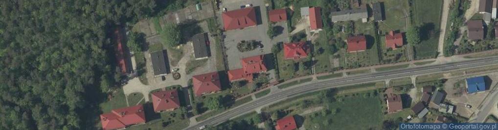 Zdjęcie satelitarne Nadleśnictwo Narol