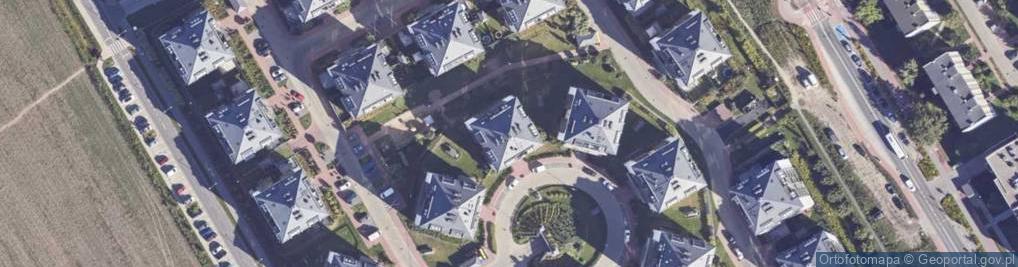 Zdjęcie satelitarne Narysowane