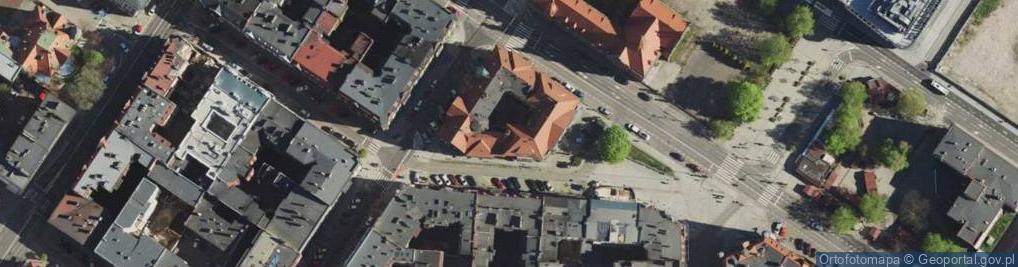 Zdjęcie satelitarne Niepubliczny Zakład Opieki Zdrowotnej Zespół Poradni i Gabinetów Specjalistycznych Medland w Katowicach