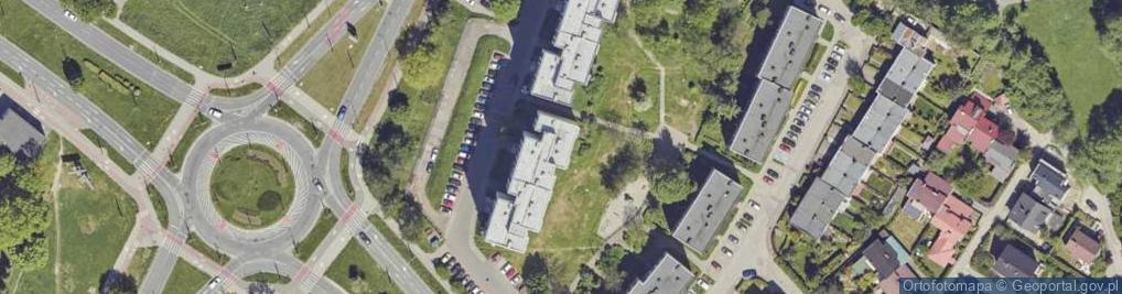 Zdjęcie satelitarne Okrężny Artyk Rolnospożywczymi