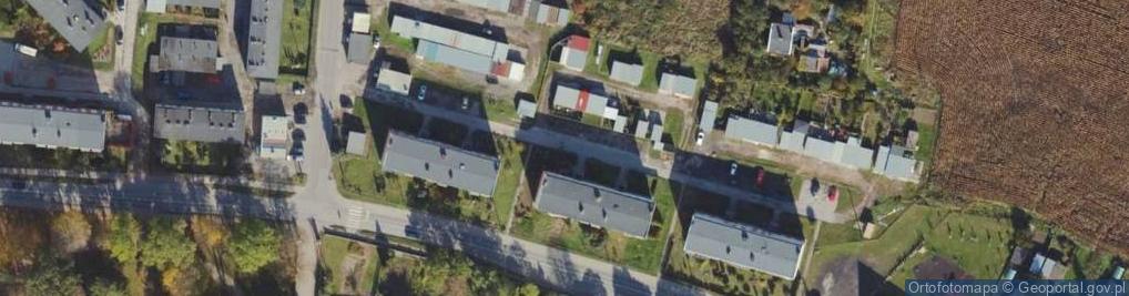 Zdjęcie satelitarne OSP przy Zakładzie Mechanizacji w Wojnowie