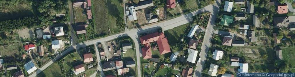 Zdjęcie satelitarne OSP w Baranowie Sandomierskim