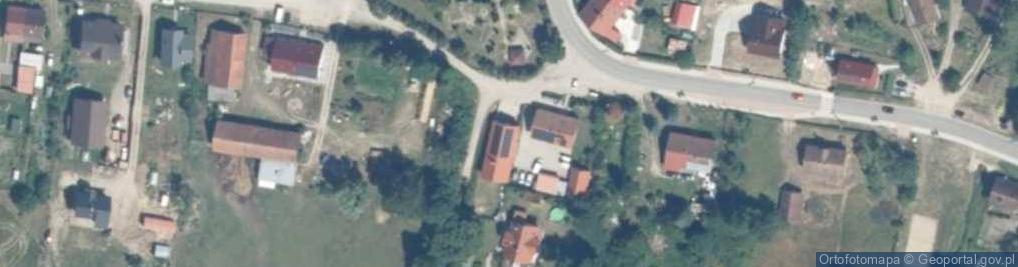 Zdjęcie satelitarne OSP w Barczewku