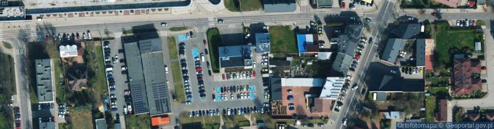 Zdjęcie satelitarne OSP w Bełchatowie