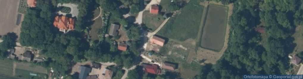 Zdjęcie satelitarne OSP w Biechowie