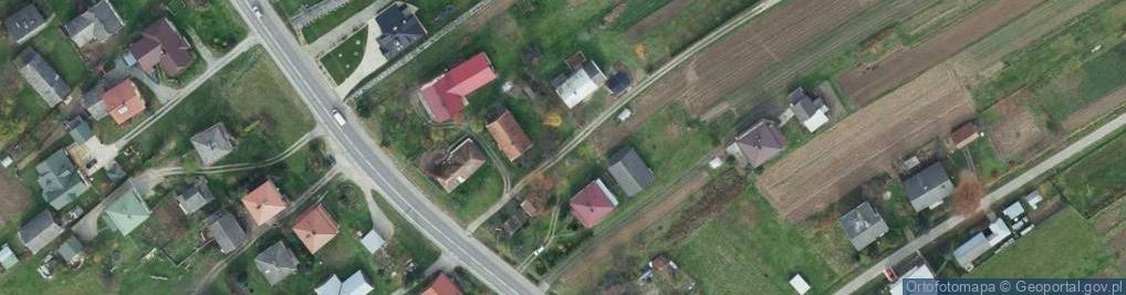 Zdjęcie satelitarne OSP w Bliznem