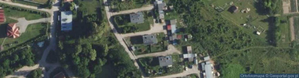 Zdjęcie satelitarne OSP w Bobrach