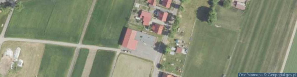 Zdjęcie satelitarne OSP w Borkach Małych