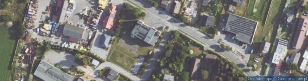 Zdjęcie satelitarne OSP w Brzeźniu