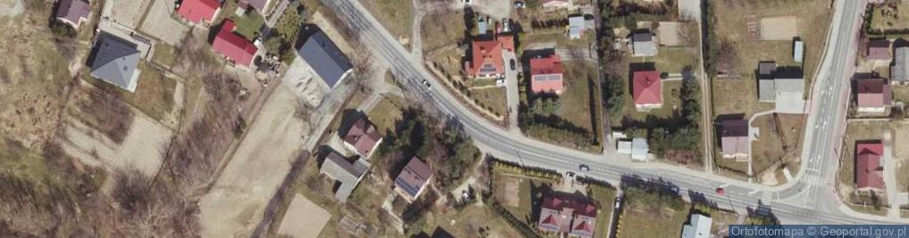 Zdjęcie satelitarne OSP w Budziwoju