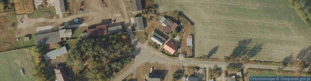 Zdjęcie satelitarne OSP w Bzówkach