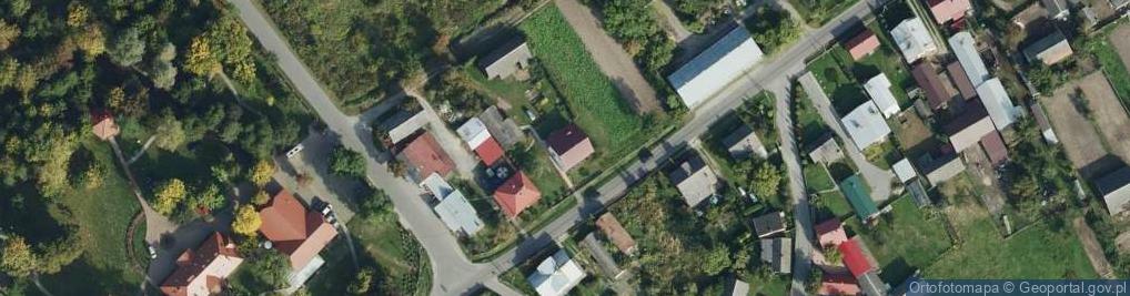 Zdjęcie satelitarne OSP w Chmielowie