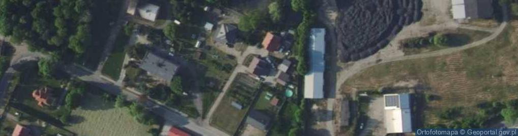 Zdjęcie satelitarne OSP w Cielcach