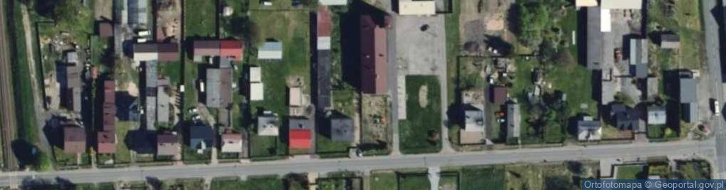 Zdjęcie satelitarne OSP w Cykarzewie Północnym