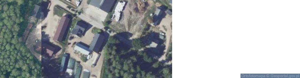 Zdjęcie satelitarne OSP w Cyku