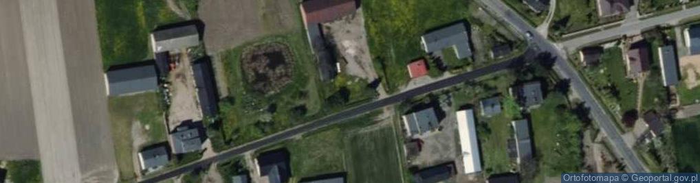 Zdjęcie satelitarne OSP w Dąbiu