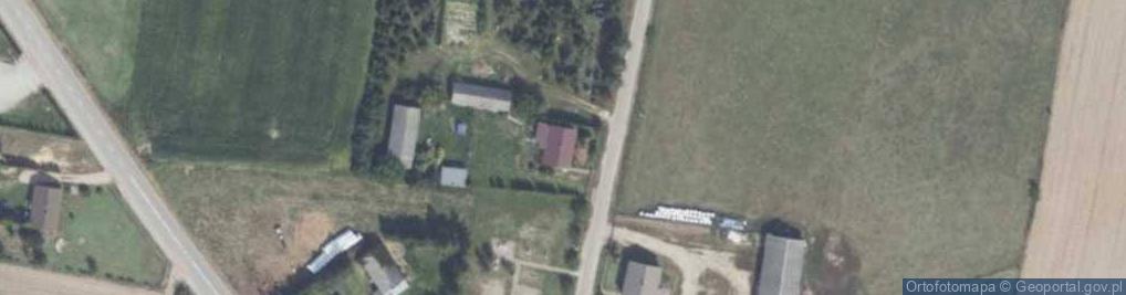 Zdjęcie satelitarne OSP w Dąbku